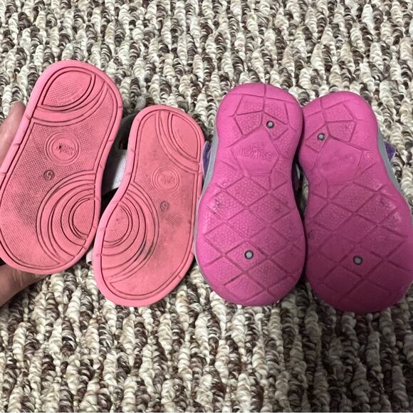 LOT of 2 Baby Girl Size 5 Sandals Secure Strap Water Friendly Play Shoes - Picture 3 of 7